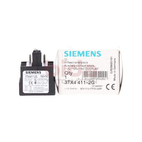 Siemens 3TX4 411-2G Hilfsschalterblock Auxiliary Switch Block 240V 10A