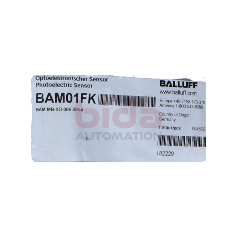 BALLUFF BAM01FK obtoelektronischer Sensor / Photoelectric Sensor