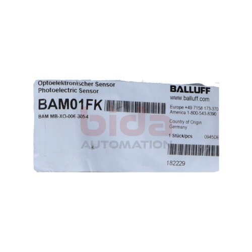 BALLUFF BAM01FK obtoelektronischer Sensor / Photoelectric Sensor