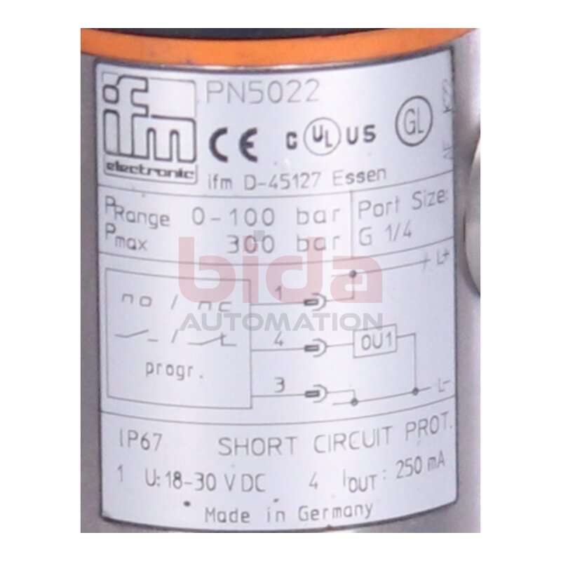 ifm PN5002 Drucksensor mit Display / Pressure sensor with display