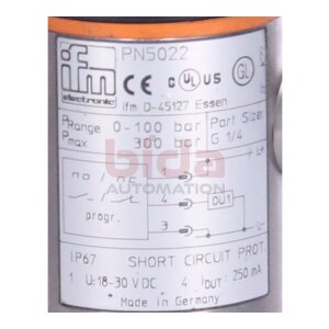 ifm PN5002 Drucksensor mit Display / Pressure sensor with...