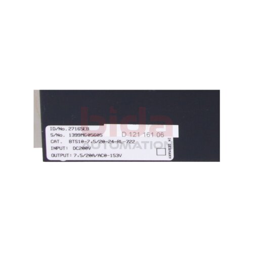 BALDOR BTS10-7,5/20-24-RL-722 (27165EB) Steuermodul f&uuml;r Servoverst&auml;rker Control module for servo amplifier