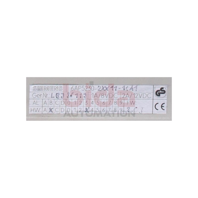 Siemens 6AP5230-2XX11-1CA1 / 6AP5 230-2XX11-1CA1 Bedienpanel Control panel