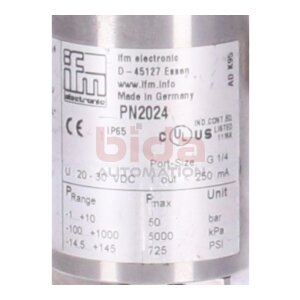 ifm PN2024 Drucksensor / pressure sensor 18 … 32 V DC