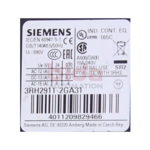 Siemens 3RH2911-2GA31 / 3RH2 911-2GA31 Hilfsschalter...