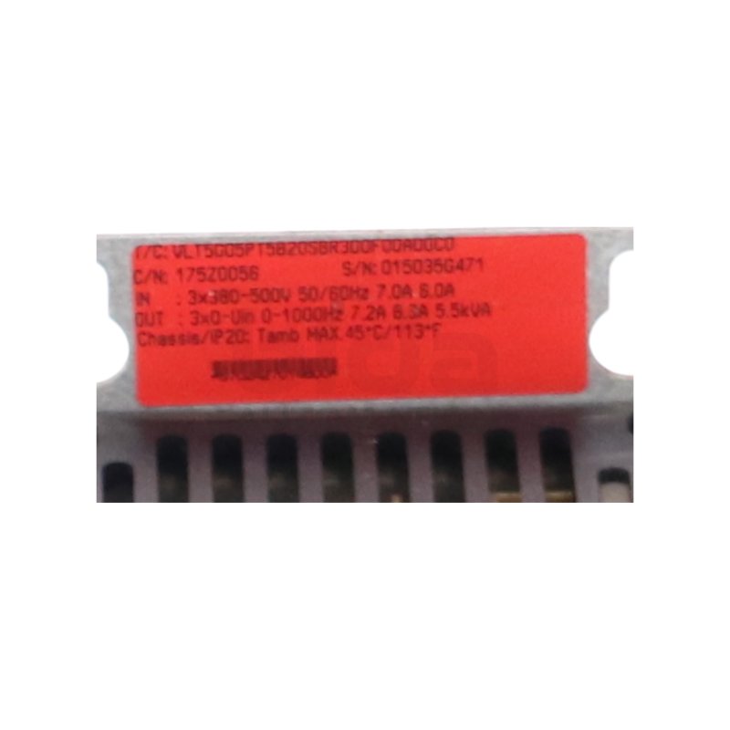 Danfoss VLT5005PT5B20SBR3D0F00A00C0 Frequenzumrichter Frequency Converter 3x380-500V 7,0A