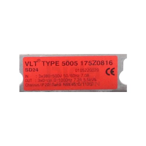 Danfoss VLT TYPE 5005 175Z0816 Frequenzumrichter Frequency Converter 3x380-500V 7,0A