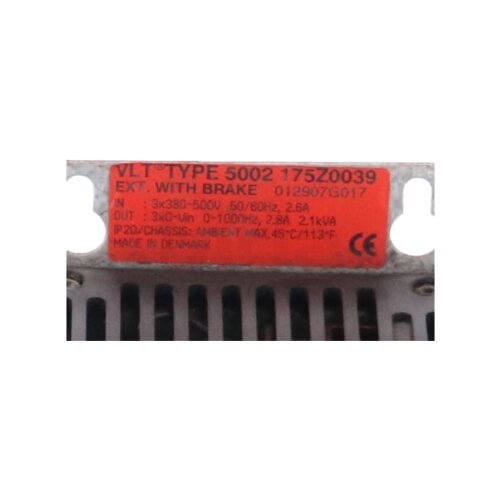 Danfoss VLT TYPE 5002 175Z0039 Frequenzumrichter Frequency Converter 3x380-500V 2,6A
