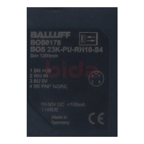 BALLUFF BOS0178 ( BOS 23K-PU-RH10-S4 ) Optoelektronischer Sensor Optoelectronic sensor