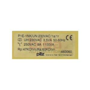 PILZ P1E-1NK/UN:230VAC/1a/1r (483060)