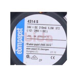 ebmpapst 4314 S Schaltschrankkühler 24V-DC 5W