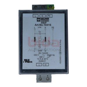 MURR ELEKTRONIK  10415 Einphasiger Netzentstörfilter...