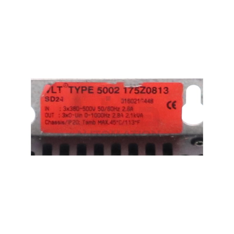 Danfoss VLT TYPE 5002 175Z0813 Frequenzumrichter Frequency Converter 3x380-500V 2,6A