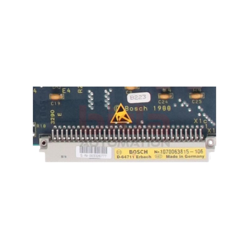BOSCH 1070063815-106 (ZE612) Zentraleinheit Central Processing Unit