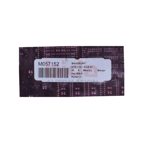 Siemens 6FX1121-5CA01 / 6FX1 121-5CA01 SIROTEC ACR Einzelkomponente Servo-Baugr. Single component servo assembly