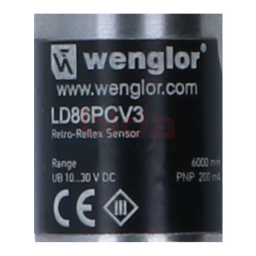 Wenglor LD86PCV3 Retro‑Reflexlichtschranke / retro-reflective light barrier