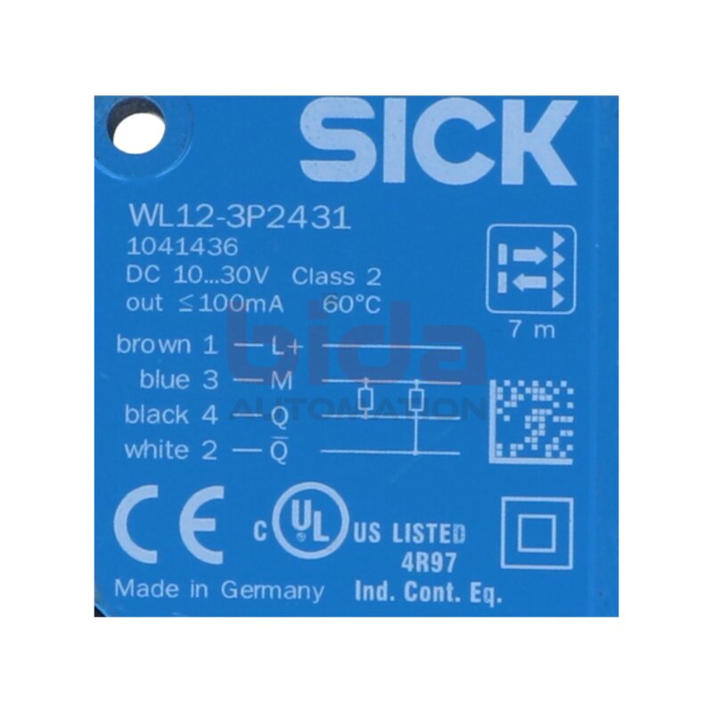 Sick WL12-3P2431 (1041436) Refexionslichtsensor / Reflective light sensor