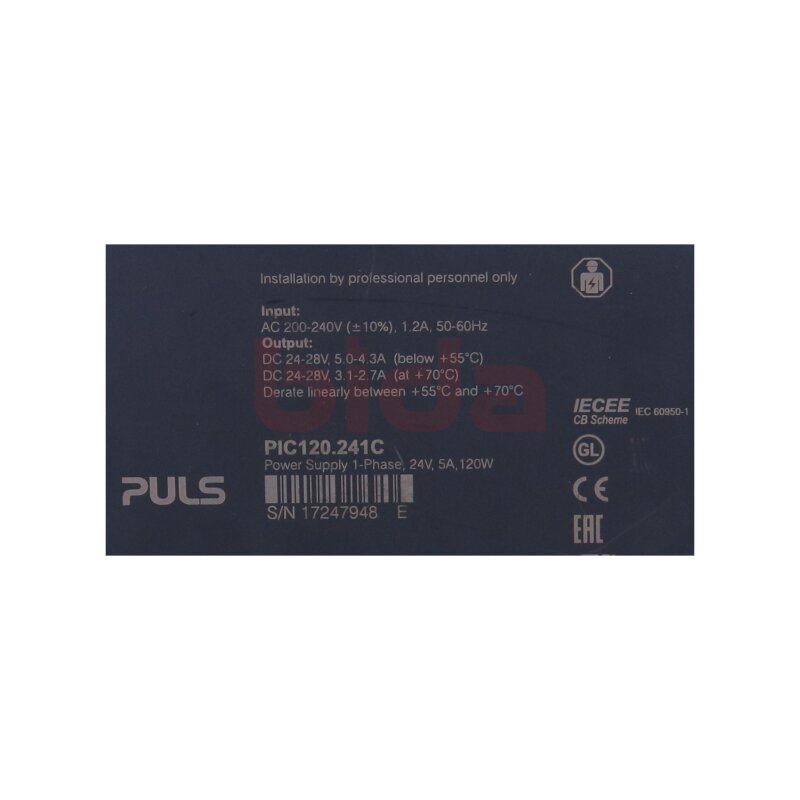 PULS PIANO PIC120.241C Stromversorgung Power supply