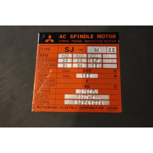 Mitsubishi SJ-26 BZ AC Spindel Motor 15kW für Mazak...
