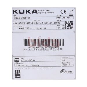 KUKA mCon 3080-AK (00-198-959) Ethernet Switch
