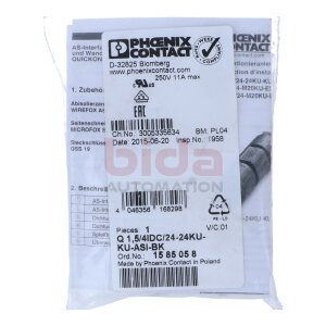 Phoenix Contact Q 1,5/4IDC/24-24KU-KU-ASI-BK (1585058)...