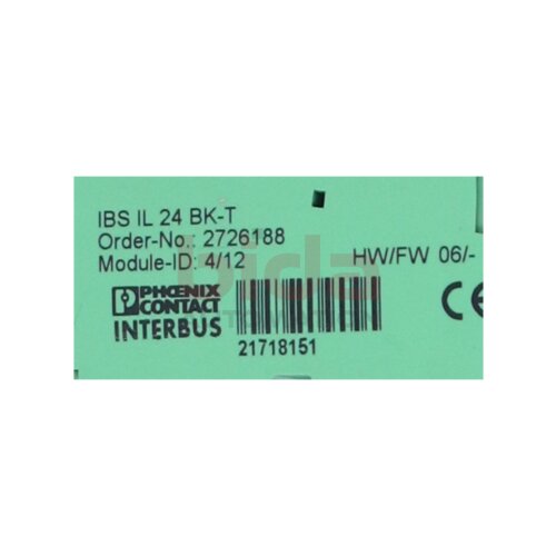 Phoenix Contact IBS IL 24 BK-T (2726188)  Inline-Buskoppler / Inline-Bus-Koppler