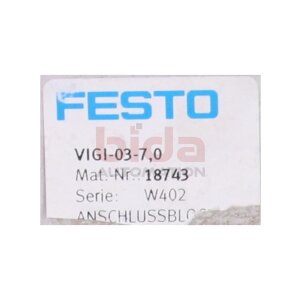 Festo VIGI-03-7,0 (18743) Anschlussblock / connection block