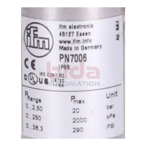 ifm PN7006 Elektronischer Druckschalter Electronic pressure switch