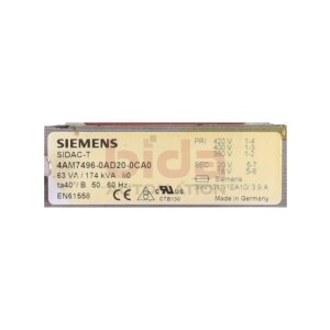 Siemens 4AM7496-0AD20-0CA0 / 4AM7 496-0AD20-0CA0...