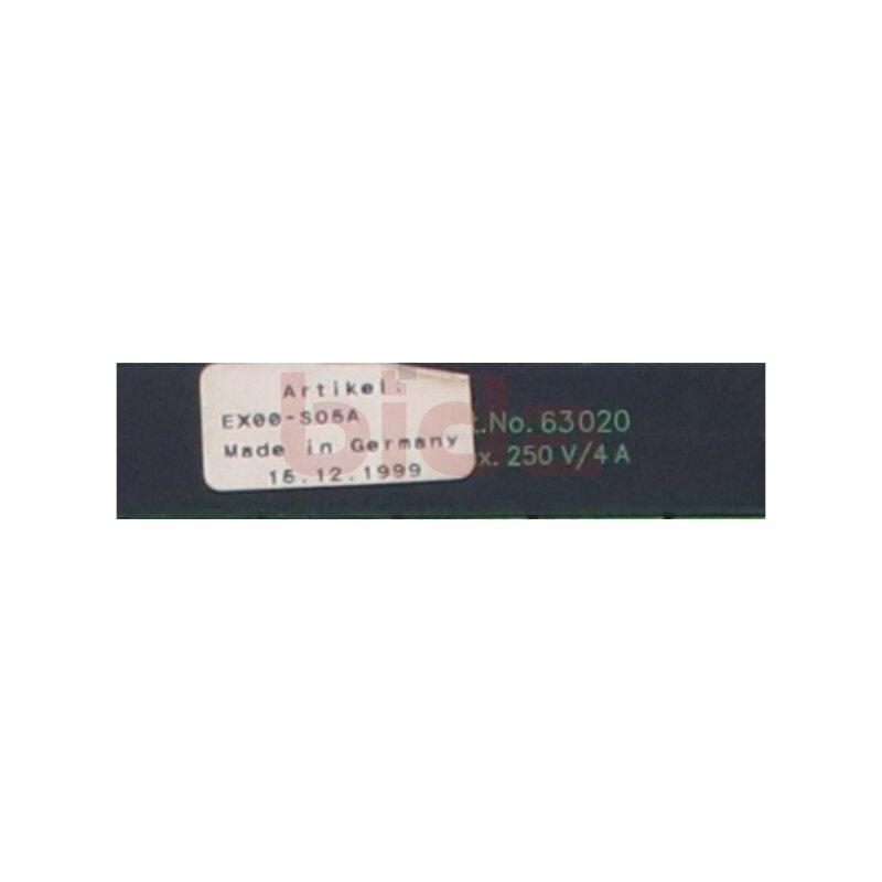 Phoenix Contact EX00-505A (63020) Kartenhalter Card holder