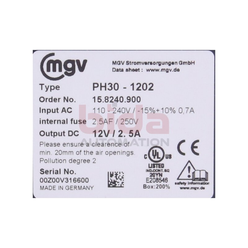 mgv PH30-1202