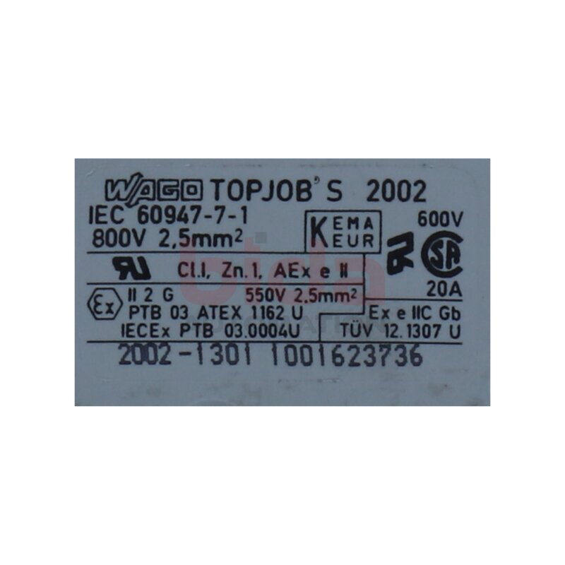 WAGO TOPJOB S IEC 60947-7-1 Durchgangsklemme Pass-through terminal