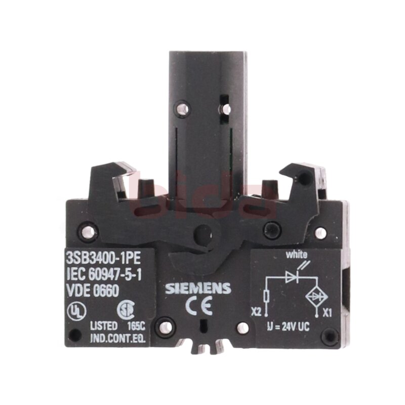 Siemens 3SB3400-1PE Lampenfassung mit integrierter LED  Lamp holder with integrated LED