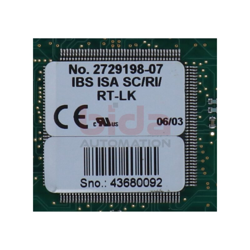 Phoenix IBS ISA SC/RI/RT-LK (2729198-07) Controller-Karte Controller board