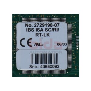 Phoenix IBS ISA SC/RI/RT-LK (2729198-07) Controller-Karte...