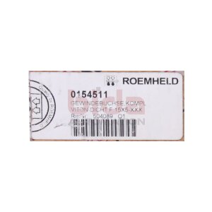 ROEMHELD 0154511 (VITON-DICHT.F.15X5-XXX) Gewindebuchse...