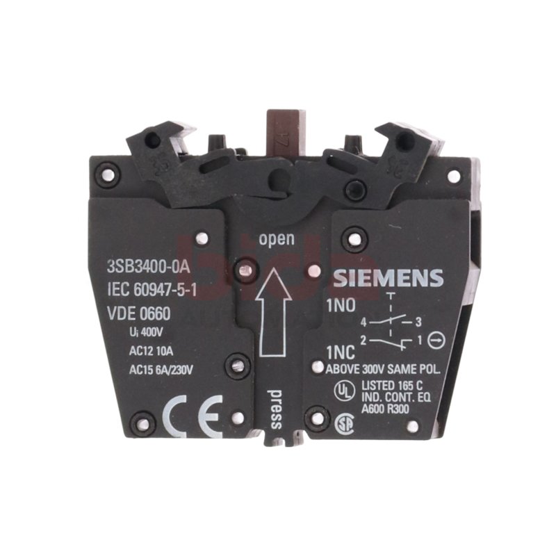 Siemens 3SB3400-0A Schaltelement mit 2 Schaltgliedern Switching Element