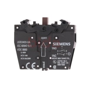 Siemens 3SB3400-0A Schaltelement mit 2 Schaltgliedern...