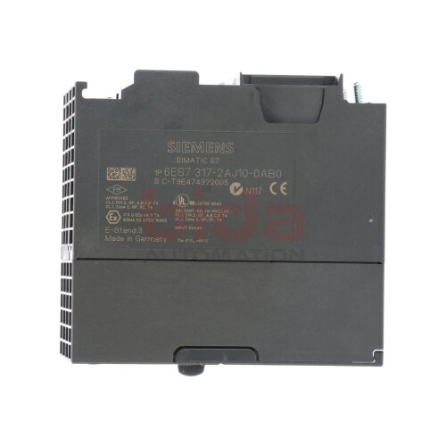 Siemens 6ES7 317-2AJ10-0AB0 / 6ES7317-2AJ10-0AB0 Zentralbaugruppe Central assembly 24V