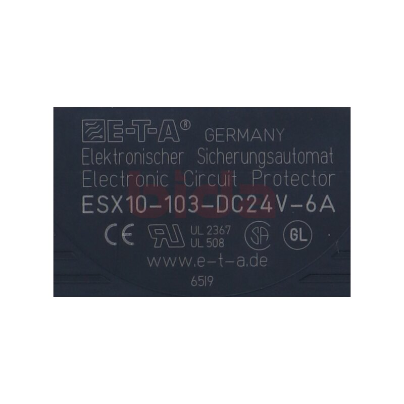 E-T-A ESX10-103-DC24V-6A Elektronischer Sicherungsautomat Electronic circuit breaker