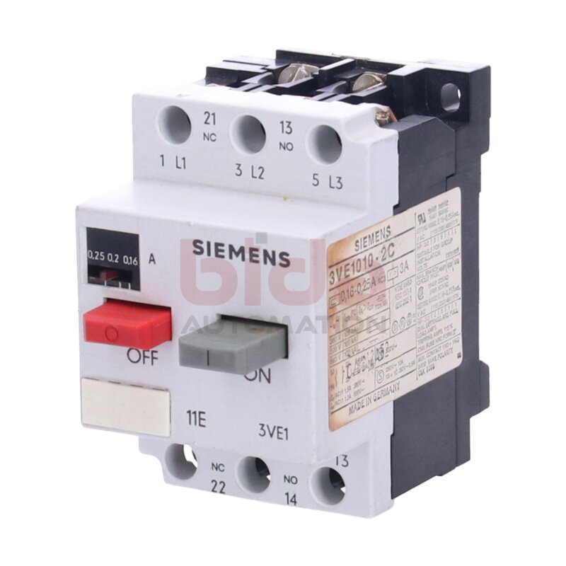 Siemens 3VE1010-2C / 3VE1 010-2C Leistungsschalter Circuit breaker