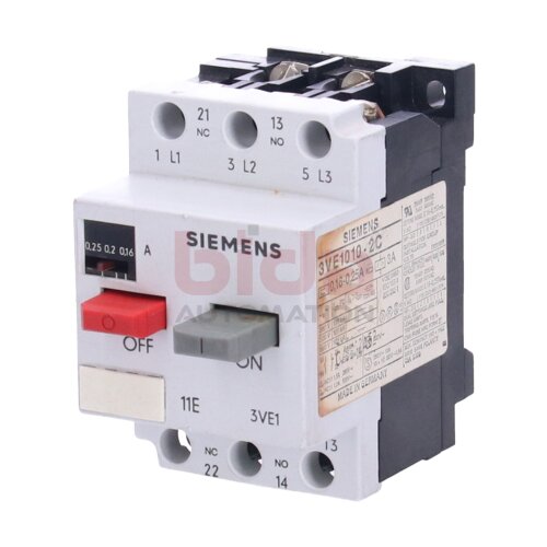 Siemens 3VE1010-2C / 3VE1 010-2C Leistungsschalter Circuit breaker