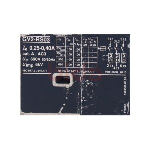 Telemecanique GV2-RS03 Motorschutzschalter Motor...