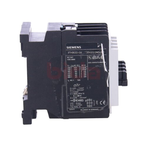 Siemens 3TH3022E (3TH3022-0A) Hilfssch&uuml;tz Auxiliary contactor