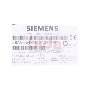 Siemens 6AV6 542-0AG10-0AX0 / 6AV6542-0AG10-0AX0 Multi Panel