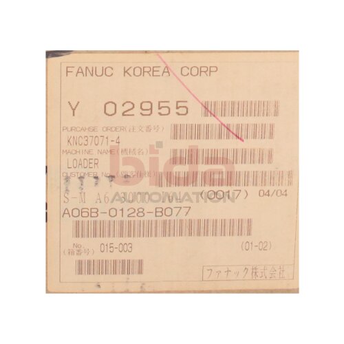Fanuc A06B-0128-B077 (02955) Servomotor Servo motor