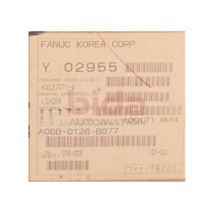 Fanuc A06B-0128-B077 (02955) Servomotor Servo motor