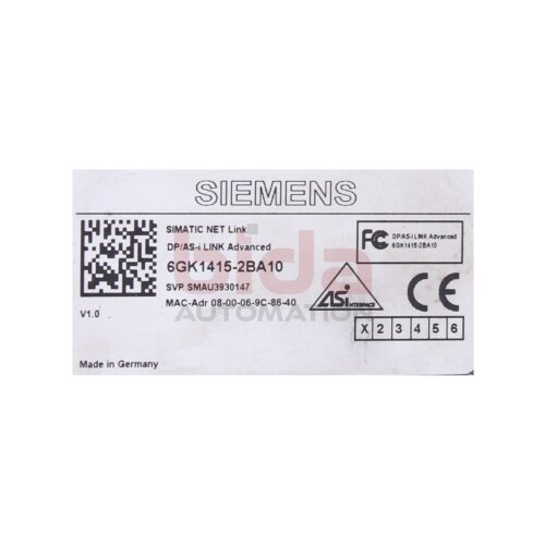 Siemens 6GK1415-2BA10 / 6GK1 415-2BA10 SIMATIC NET DP/AS-Interface
