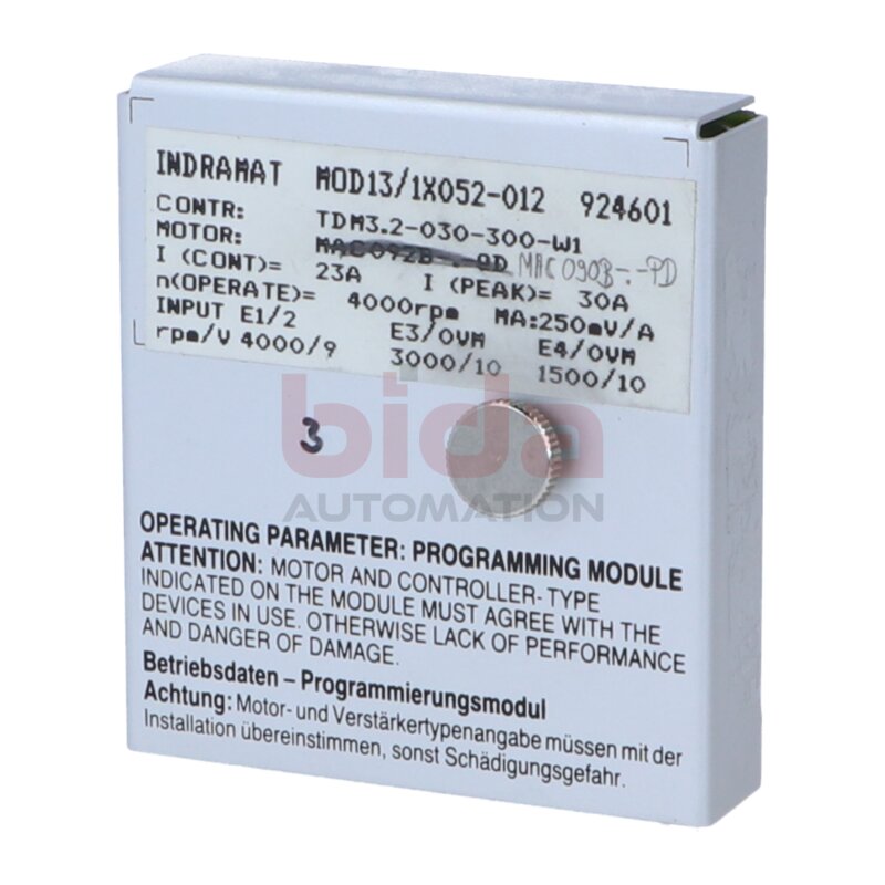 INDRAMAT MOD13/1X052-012 (924601) Servocontroller