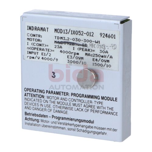 INDRAMAT MOD13/1X052-012 (924601) Servocontroller